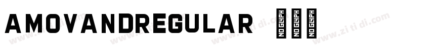 AMOVANDRegular字体转换