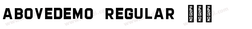 AboveDEMO-Regular字体转换
