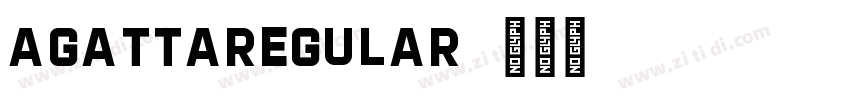 AgattaRegular字体转换