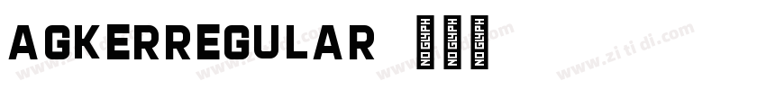 AgkerRegular字体转换