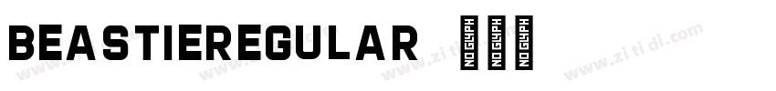 BeastieRegular字体转换