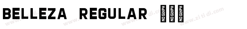 Belleza-Regular字体转换