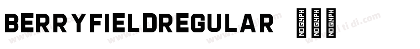 BerryfieldRegular字体转换