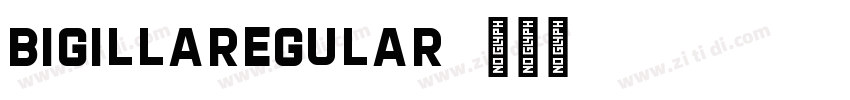 BigillaRegular字体转换