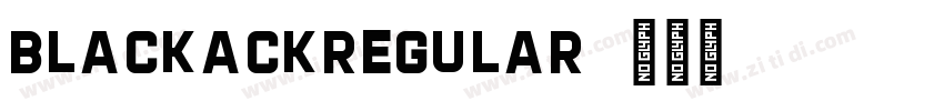 BlackackRegular字体转换