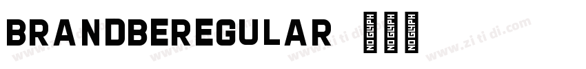 BrandbeRegular字体转换