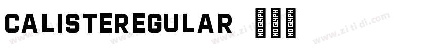 CalisteRegular字体转换 CalisteRegular字体转换