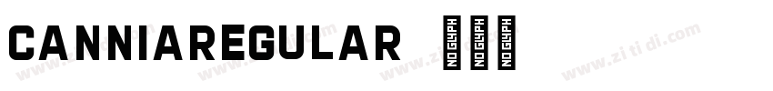 CanniaRegular字体转换