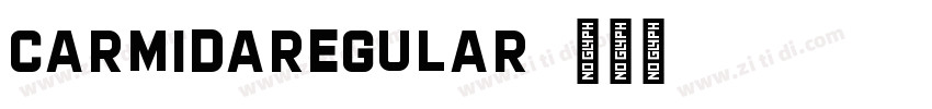 CarmidaRegular字体转换