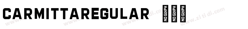 CarmittaRegular字体转换