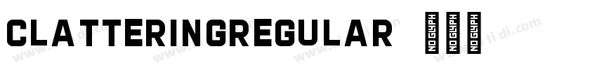 ClatteringRegular字体转换