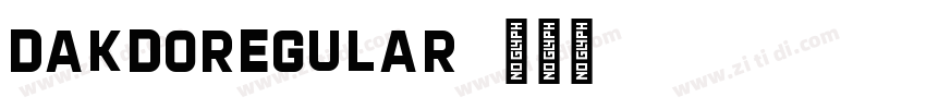 DAKDORegular字体转换