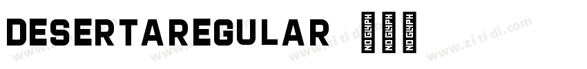 DesertaRegular字体转换
