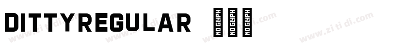 DittyRegular字体转换
