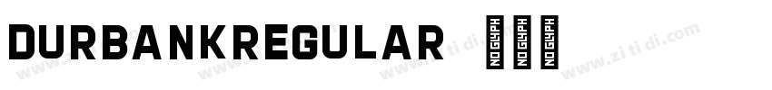 DurbankRegular字体转换