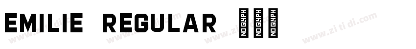 Emilie-Regular字体转换