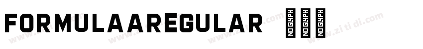 FORMULAARegular字体转换