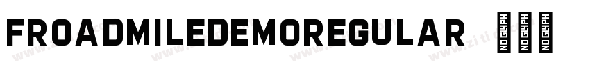 FroadmileDEMORegular字体转换