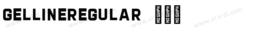GellineRegular字体转换