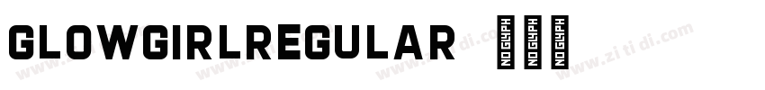 GlowgirlRegular字体转换