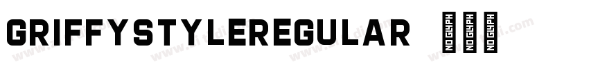 GriffystyleRegular字体转换