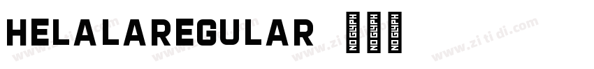 HelalaRegular字体转换