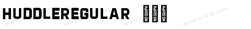 HuddleRegular字体转换