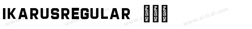 IkarusRegular字体转换