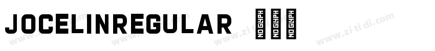 JocelinRegular字体转换