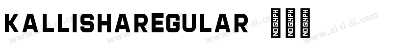 KallishaRegular字体转换