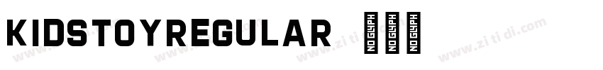 KidstoyRegular字体转换
