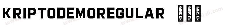 KriptoDEMORegular字体转换