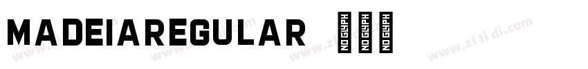 MadeiaRegular字体转换