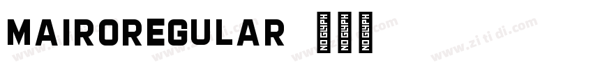 MairoRegular字体转换 MairoRegular字体转换