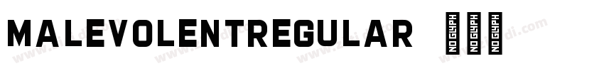 MalevolentRegular字体转换