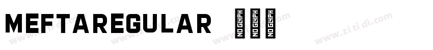 MeftaRegular字体转换