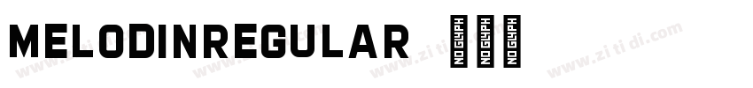 MelodinRegular字体转换