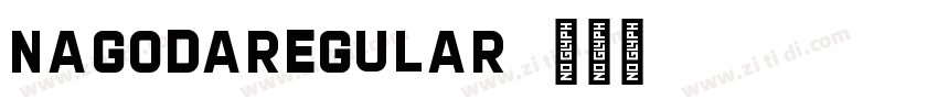 NagodaRegular字体转换