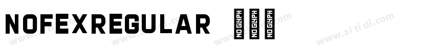 NofexRegular字体转换