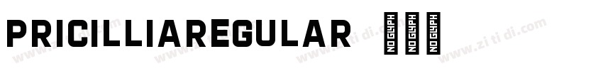 PricilliaRegular字体转换