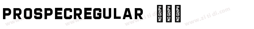 ProspecRegular字体转换
