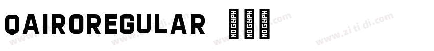 QAIRORegular字体转换