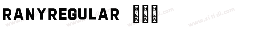 RanyRegular字体转换
