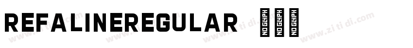 RefalineRegular字体转换
