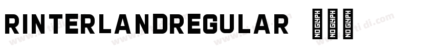 RinterlandRegular字体转换 RinterlandRegular字体转换