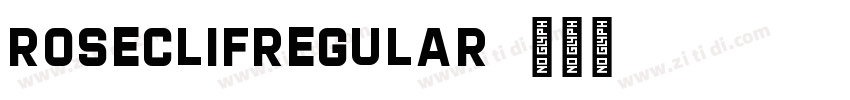 RoseclifRegular字体转换