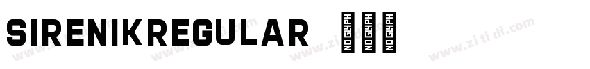 SirenikRegular字体转换