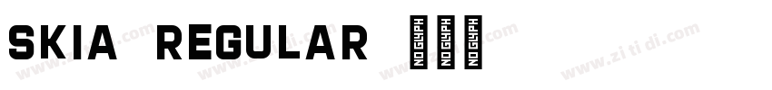 Skia-Regular字体转换