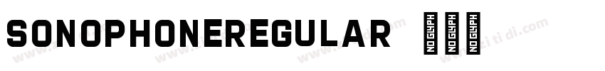 SonophoneRegular字体转换