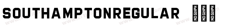 SouthamptonRegular字体转换